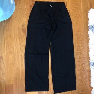 Black flowy pants